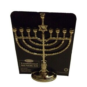 Menorah Hanukkah Chanukah Non Tarnish Silver Rite Lite New